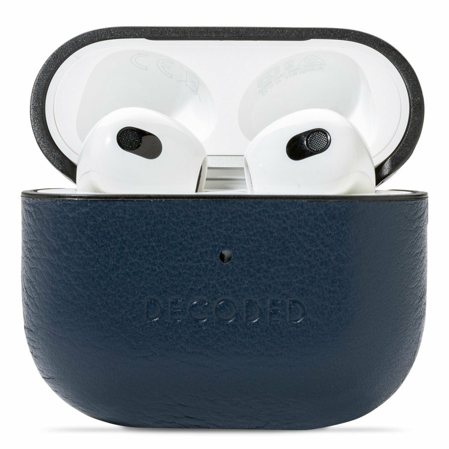 Airpods | Decoded Aircase Lite Aus Leder - Marine