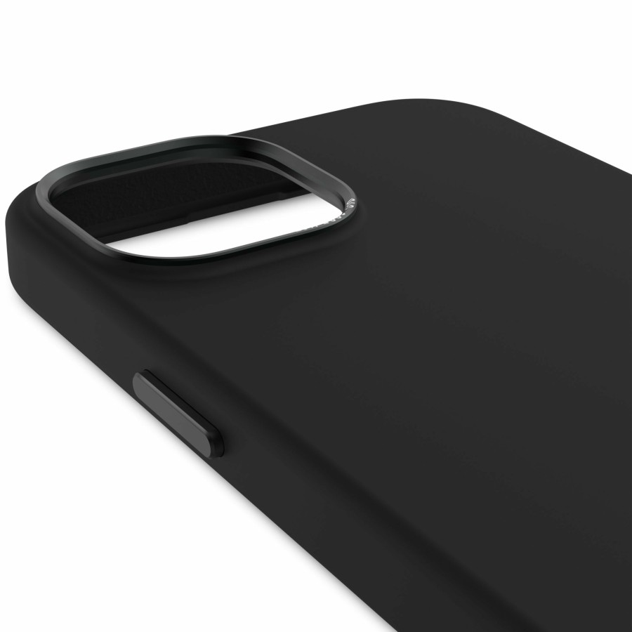 Iphone 15-Serie | Decoded Antimikrobielle Silikon-Ruckseite - Schwarz