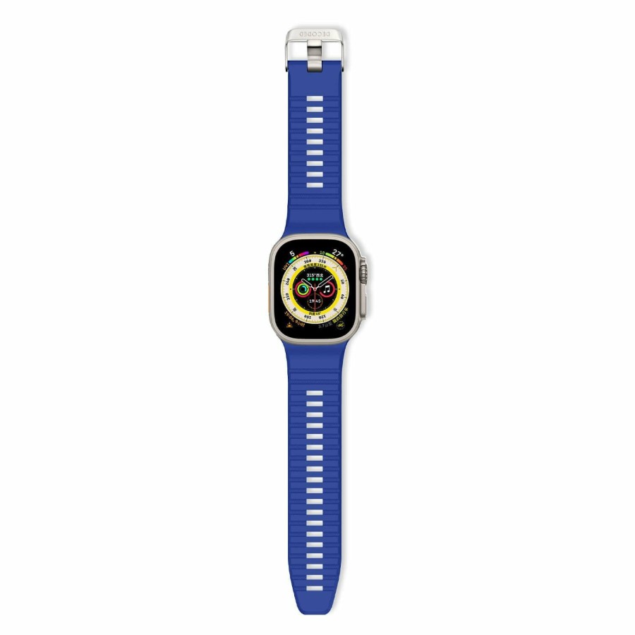 Silicone | Decoded Sport Silicone Ultra Traction Strap - Galactic Cobalt