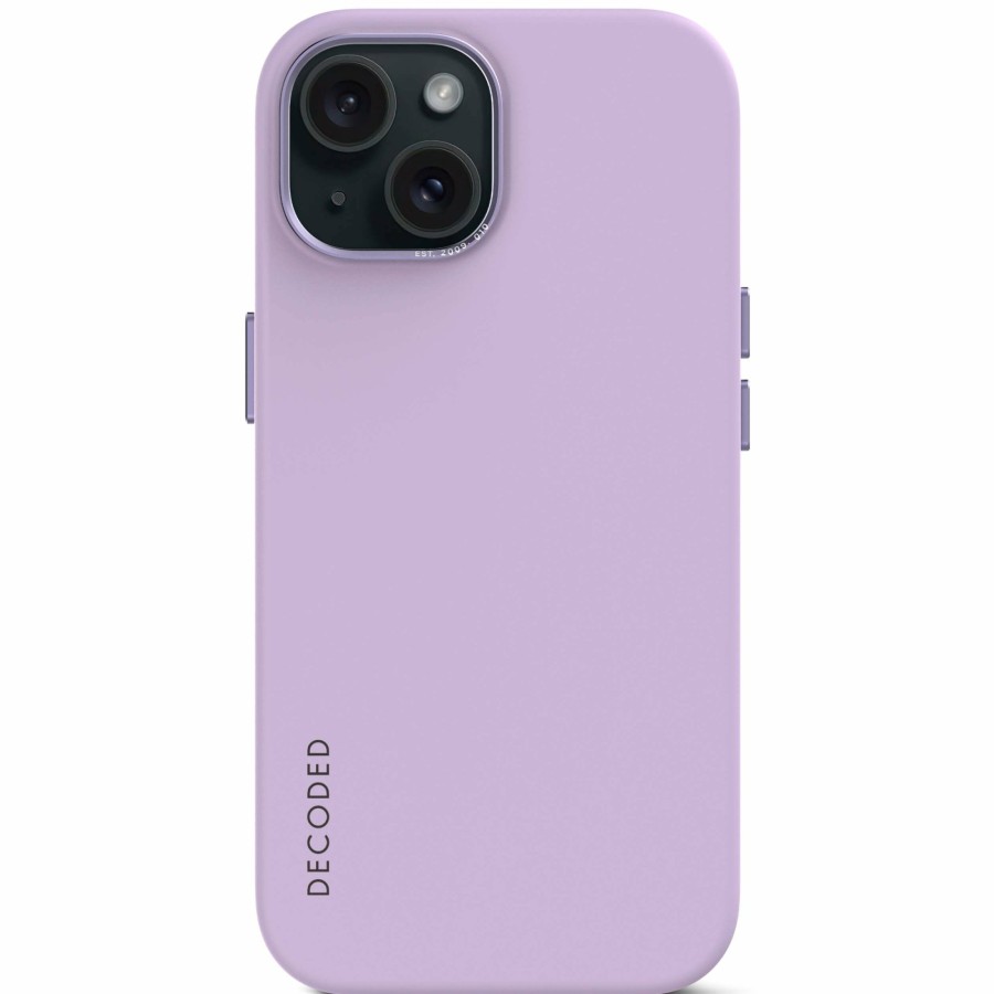 Iphone 15-Serie | Decoded Antimikrobielle Silikon-Ruckseite - Lavender