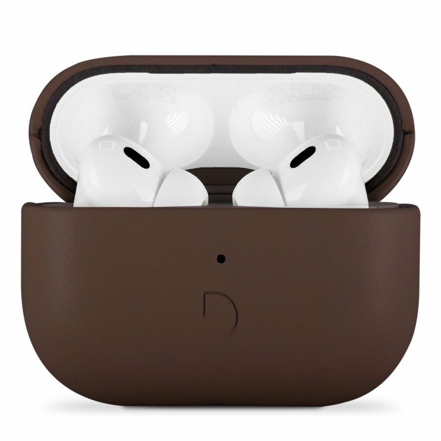 Airpods Cases | Decoded Aircase Aus Leder - Schokoladenbraun