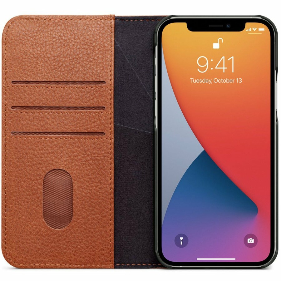 Iphone 12-Serie | Decoded Brieftasche Aus Leder - Braun