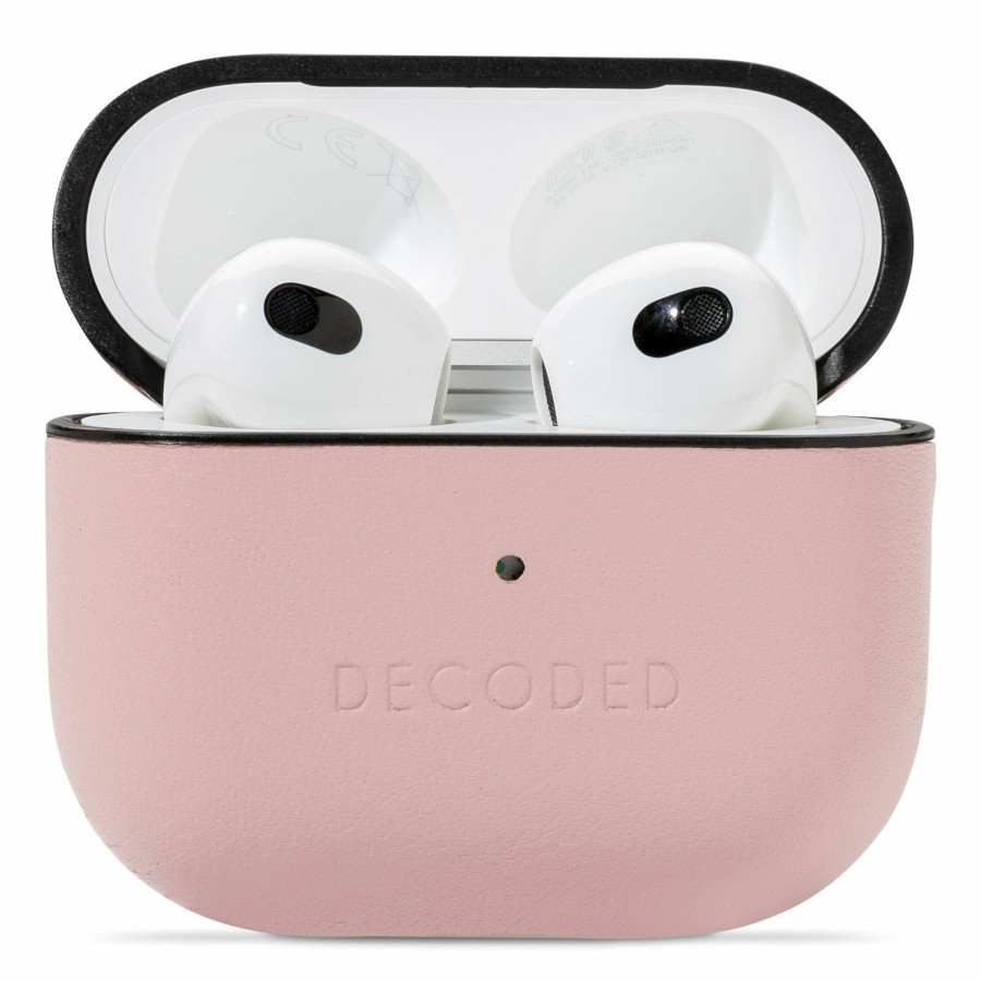 Airpods | Decoded Aircase Lite Aus Leder - Rosa